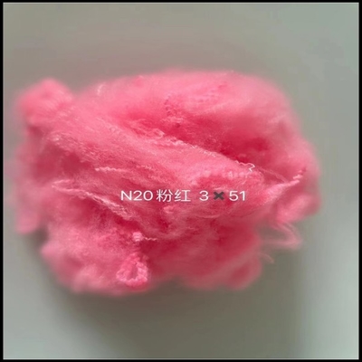 rosa reciclado 51MM da fibra de grampo de poliéster 3D