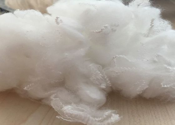 Fibra branca crua brilhante de Psf da fibra de grampo de poliéster do Virgin 0.5D para a linha de costura
