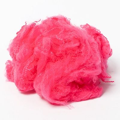 Material reciclado 76mm industrial de Cherry Blossom Pink Polyester Raw da fibra de poliéster 1.2D