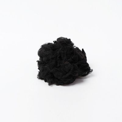 1.2D preto reciclou a fibra de grampo de poliéster para o uso não tecido perfurado agulha