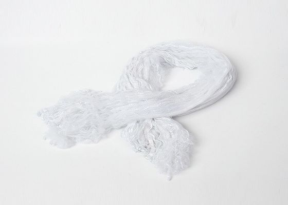 Chama tingida verde branca - poliéster retardador 70 Dtex anti Pilling