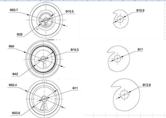 Peças duráveis de gerencio da máquina do tear das peças sobresselentes da extremidade aberta dos separadores das inserções