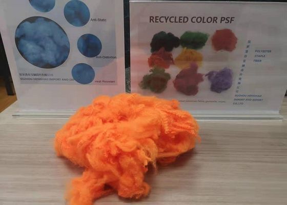 poliéster tingido narcótico de 3D 28mm para a pele de couro artificial não tecida